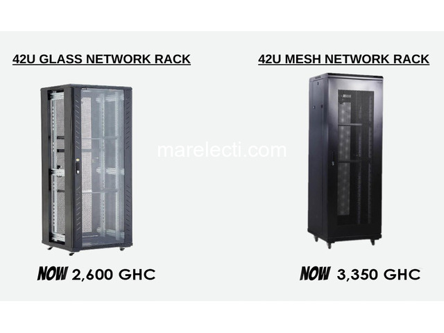 42U Mesh Network Rack & 42U Glass Network Rack - 1/1