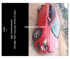 Chevrolet sonic 2013 model, Ghanaian registered.