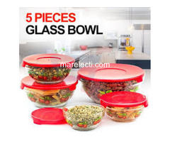 5pcs Glass Bowl Set
