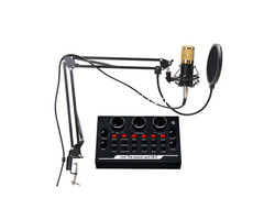 Bm800 Recording Microphone Full Set With V8 Sound Card